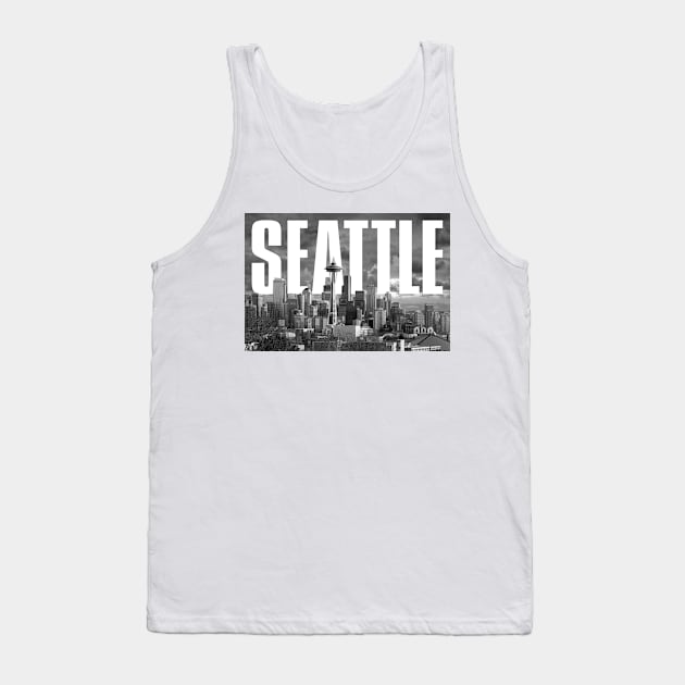 Seattle Cityscape Tank Top by PLAYDIGITAL2020